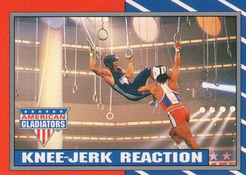 1991 Topps American Gladiators #22 Knee-Jerk Reaction Front